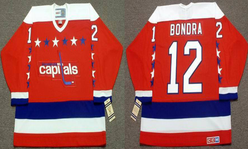 2019 Men Washington Capitals 12 Bondra red CCM NHL jerseys